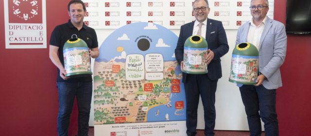 La Diputació de Castelló i Ecovidrio activen el «Repte Mapamundi» per a promoure el reciclatge d’envasos de vidre en 124 municipis de la província