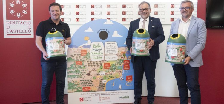 La Diputació de Castelló i Ecovidrio activen el «Repte Mapamundi» per a promoure el reciclatge d’envasos de vidre en 124 municipis de la província