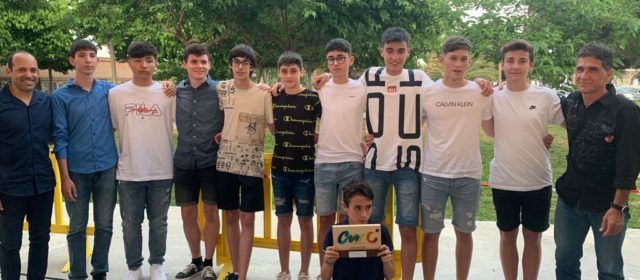 El conjunt Sub16 masculí del Club Esportiu Vinaròs, guardonat com a millor equip promesa