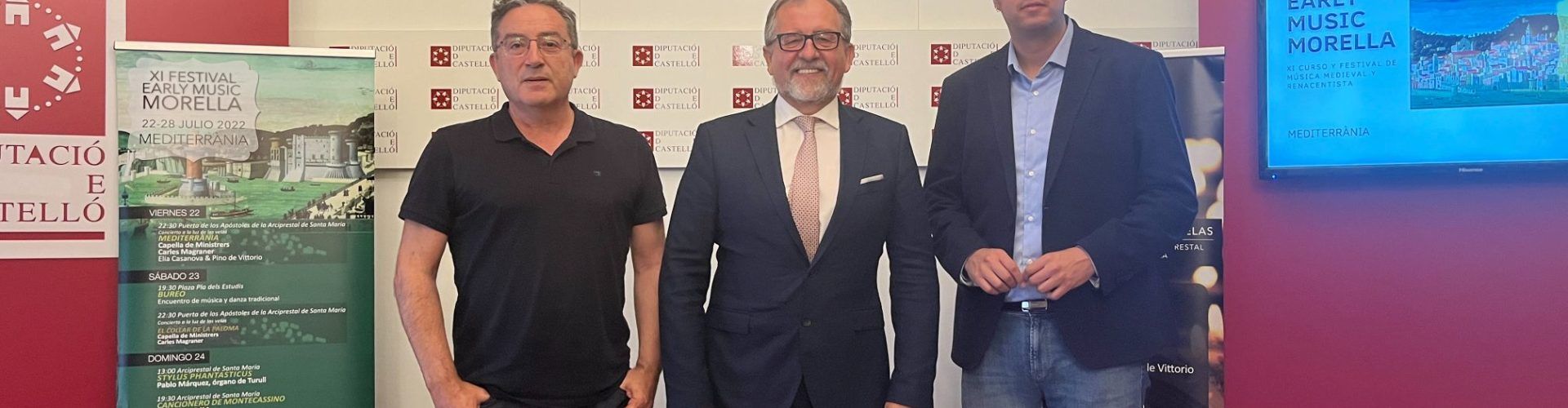 La Diputació de Castelló acull la presentació de la XI edició del festival Early Music Morella