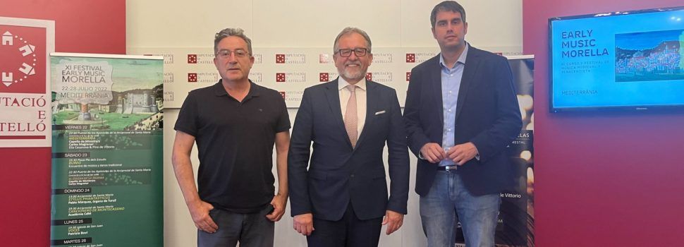 La Diputació de Castelló acull la presentació de la XI edició del festival Early Music Morella