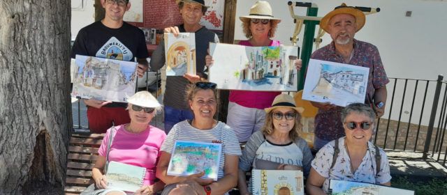 Els Urban Sketchers Maestrat dibuixen Vallibona