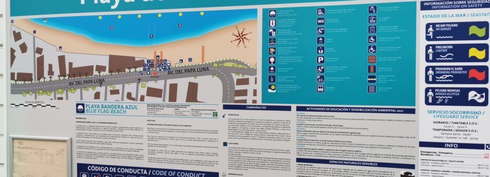 Compromís denuncia que l’Ajuntament de Benicarló exclou el valencià als cartells informatius de les platges del municipi