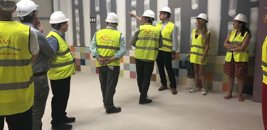 El director general d’Infraestructures Educatives visita les obres d’ampliació i millora del CEIP Alberto Selma a Santa Magdalena