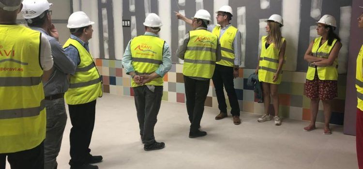 El director general d’Infraestructures Educatives visita les obres d’ampliació i millora del CEIP Alberto Selma a Santa Magdalena
