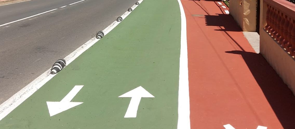 Finalitza la construcció del nou tram que dona continuïtat al carril bici i per als vianants en la carretera de les Fonts
