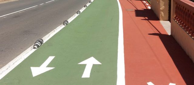 Finalitza la construcció del nou tram que dona continuïtat al carril bici i per als vianants en la carretera de les Fonts
