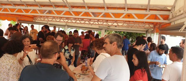 Javier Goñi, M.Josep Sancho i Paxo Triviño, jubilar-se amb alegria
