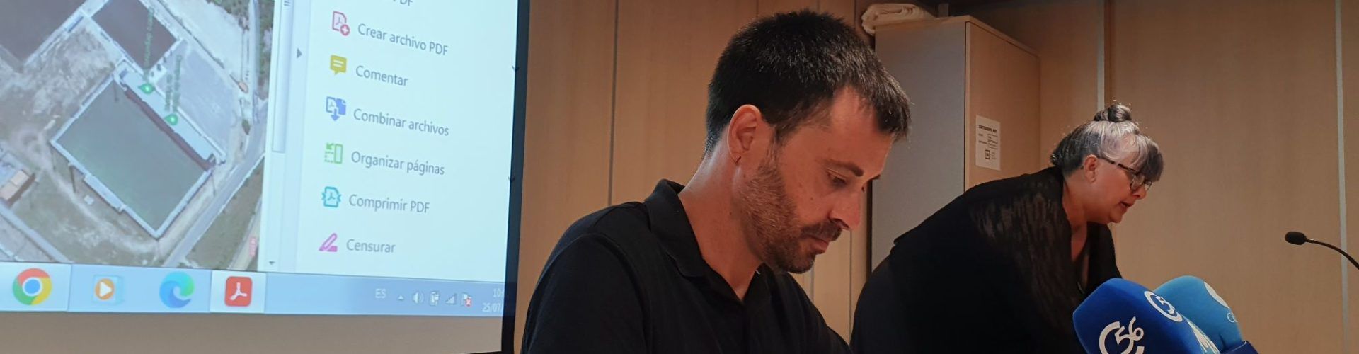 Vídeo: Roda de premsa de l’alcalde Guillem Alsina i la regidora Begoña López