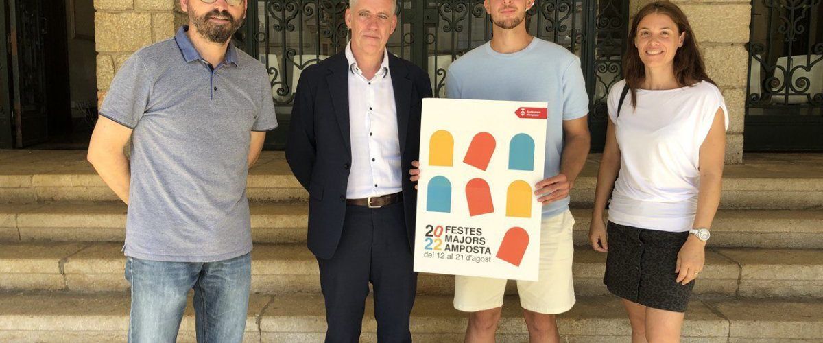 Un joc de formes geomètriques, protagonista del cartell de Festes Majors d’Amposta