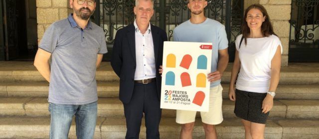 Un joc de formes geomètriques, protagonista del cartell de Festes Majors d’Amposta