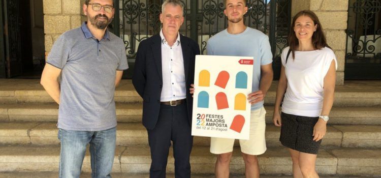 Un joc de formes geomètriques, protagonista del cartell de Festes Majors d’Amposta