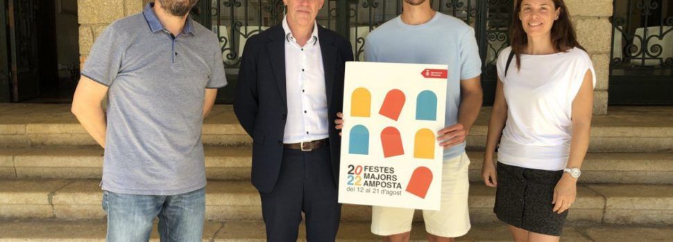 Un joc de formes geomètriques, protagonista del cartell de Festes Majors d’Amposta