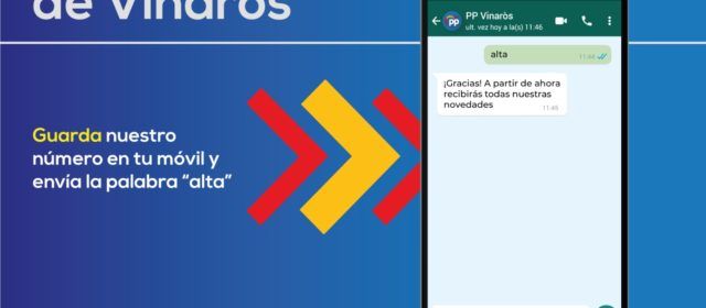 El canal d’informació per WhatsApp del PP de Vinaròs supera els 500 vinarossencs inscrits