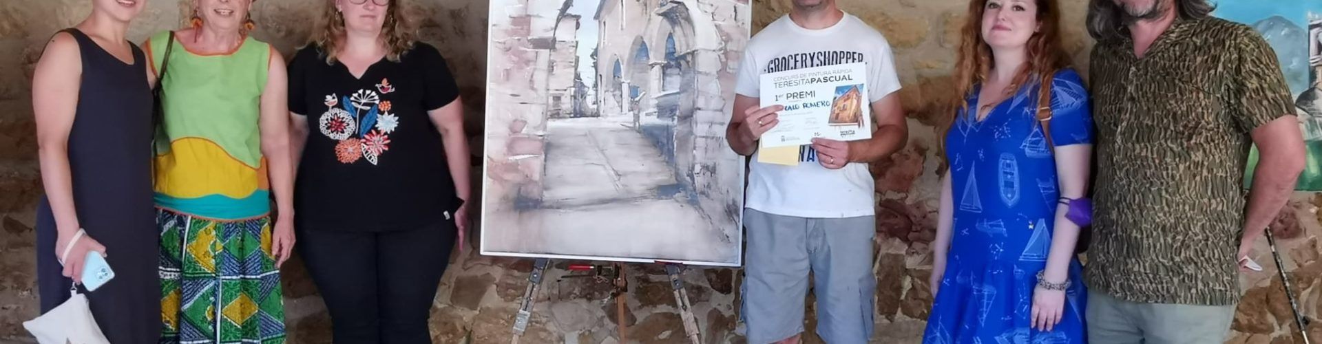 Gonzalo Romero, guanyador del primer concurs de pintura Teresita Pascual de Benassal