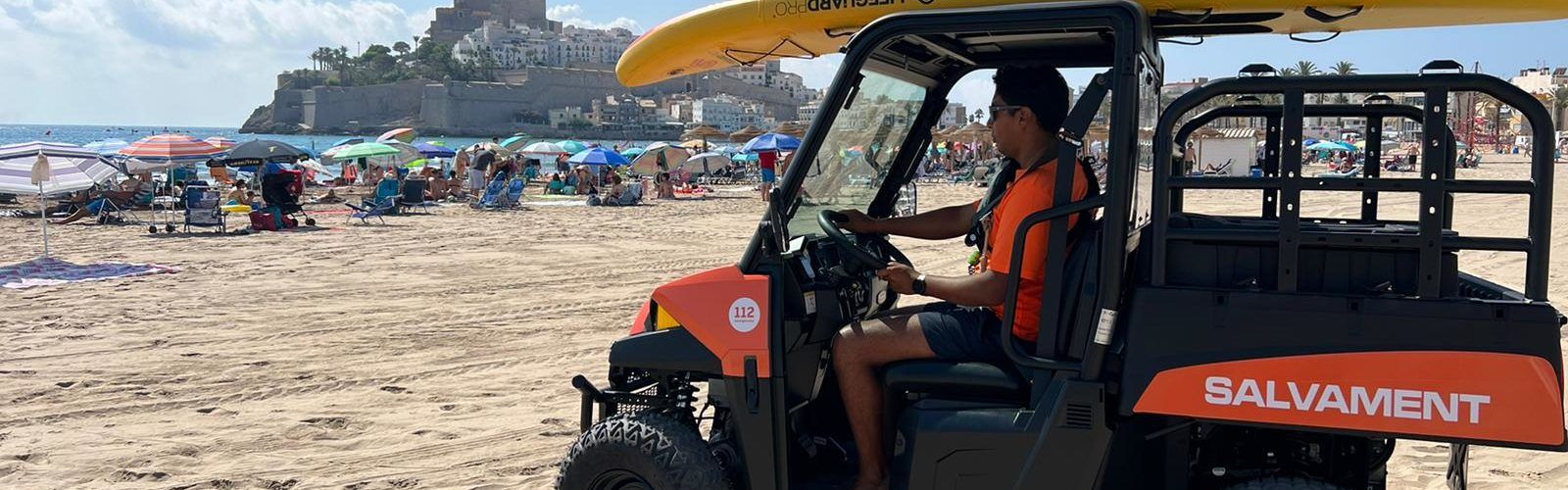 El salvament en platges de Peníscola aposta per l’ús de vehicles elèctrics i de baixes emissions