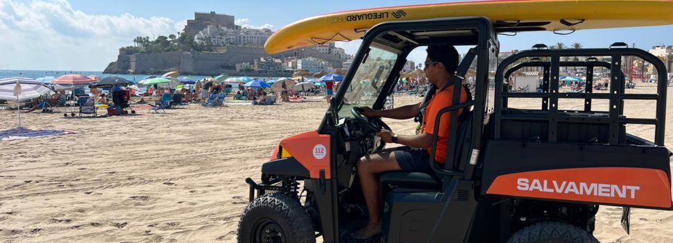 El salvament en platges de Peníscola aposta per l’ús de vehicles elèctrics i de baixes emissions