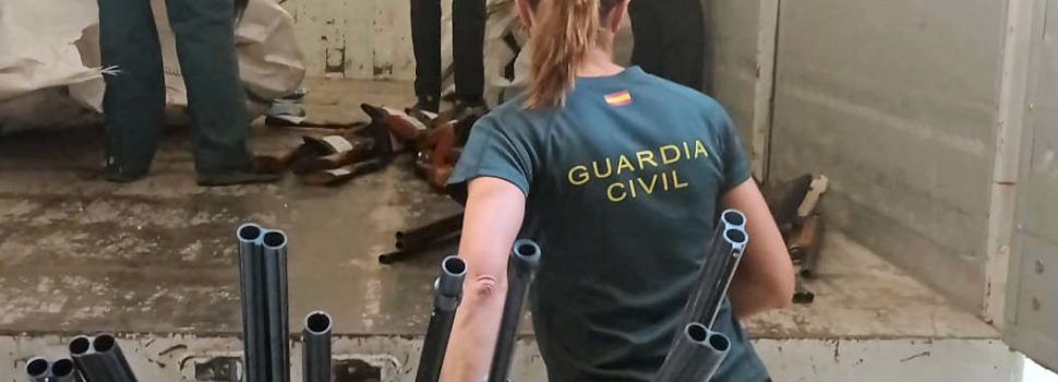 La Guardia Civil de Castellón envía 1.454 armas a una siderurgia para reducirlas a chatarra
