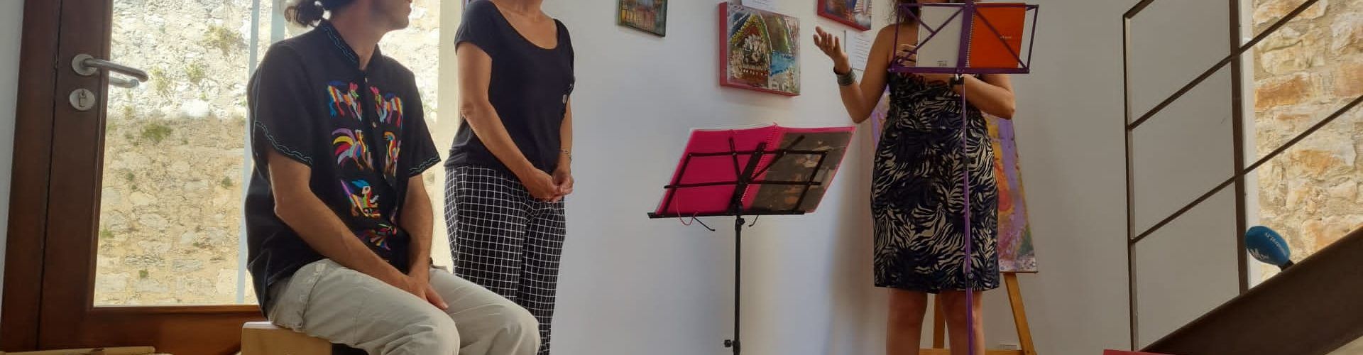 Exposició de pintura i poesia de Manuela Chamorro i Blanca Jovaní a la Casa de l’Aigua de Peníscola