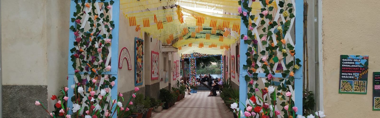 Fotos: Carrers engalanats a Amposta