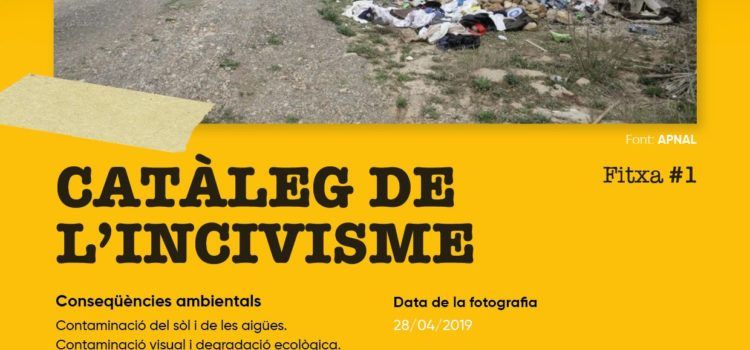 L’Ajuntament de Vinaròs reforça la campanya “Catàleg de l’Incivisme”