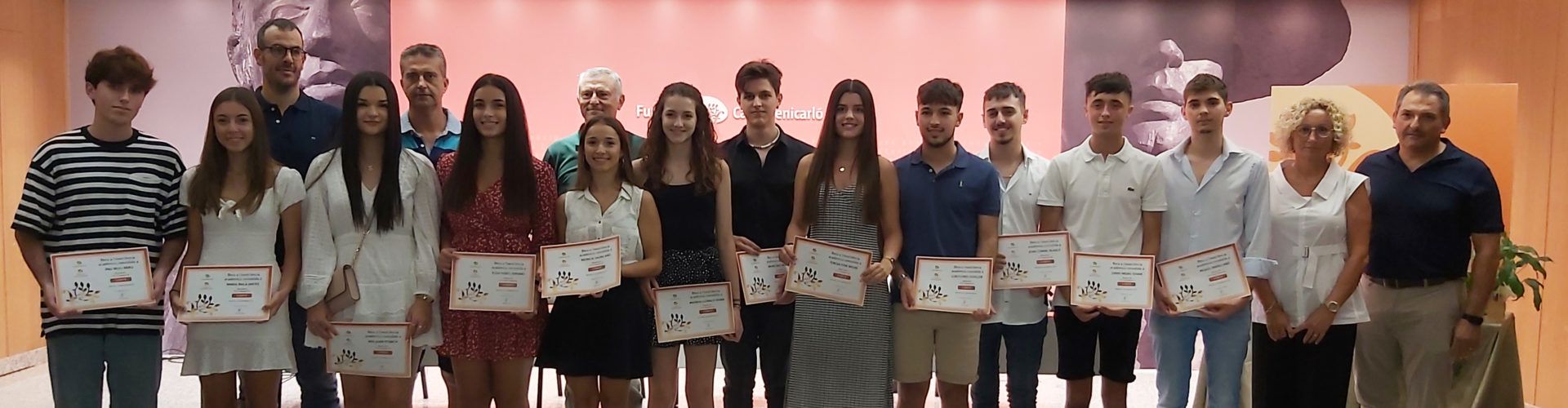 12 estudiants reben la Beca “Excel·lent” de 12.000€ de Caixa Benicarló