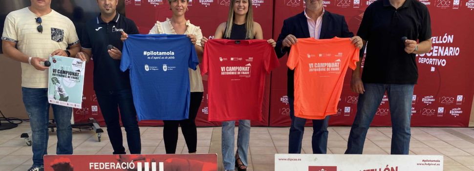 La Diputació de Castelló recolza el VI Campionat de Frare que se celebrarà el cap de setmana a Traiguera i Xert
