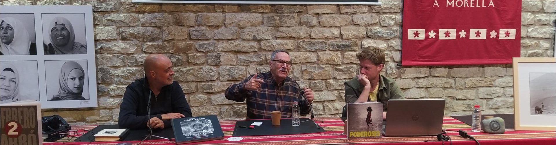 Joan Guerrero, Julio Carbó i Miguel Ángel Troncho expliquen la seua experiència en Cita a Morella