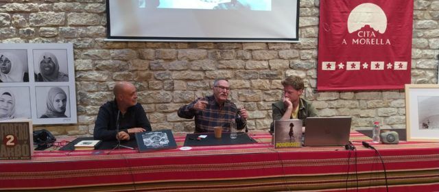 Joan Guerrero, Julio Carbó i Miguel Ángel Troncho expliquen la seua experiència en Cita a Morella