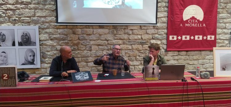 Joan Guerrero, Julio Carbó i Miguel Ángel Troncho expliquen la seua experiència en Cita a Morella