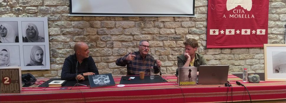 Joan Guerrero, Julio Carbó i Miguel Ángel Troncho expliquen la seua experiència en Cita a Morella