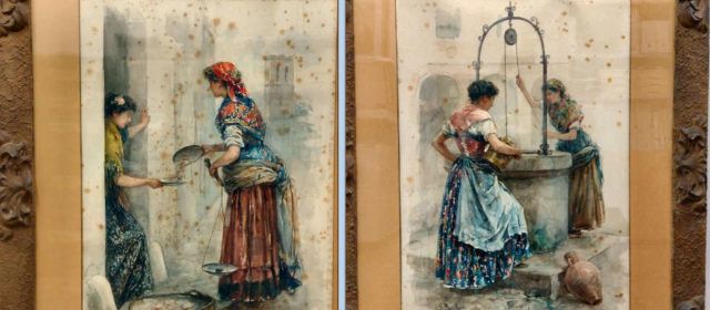 Vinaròs rep la donació de dues aquarel·les del pintor Puig Roda