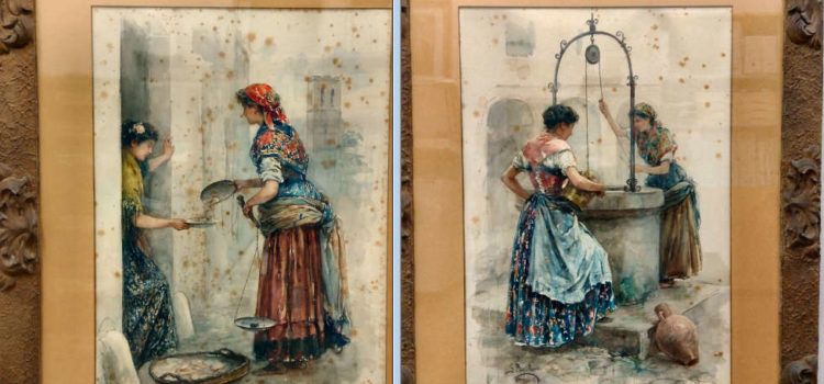 Vinaròs rep la donació de dues aquarel·les del pintor Puig Roda