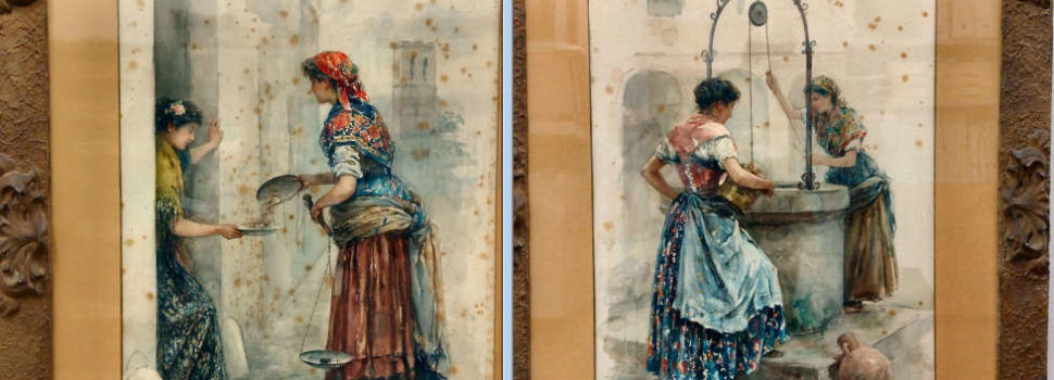 Vinaròs rep la donació de dues aquarel·les del pintor Puig Roda