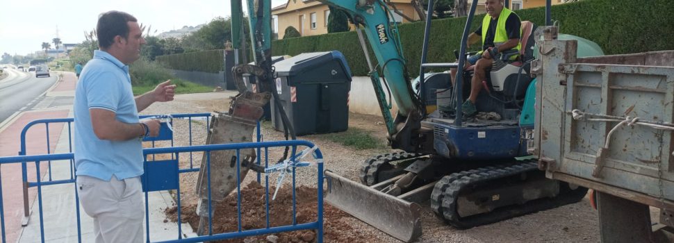 L’Ajuntament de Peníscola inicia les obres d’ampliació de l’enllumenat en la CV141, principal vial d’accés al municipi