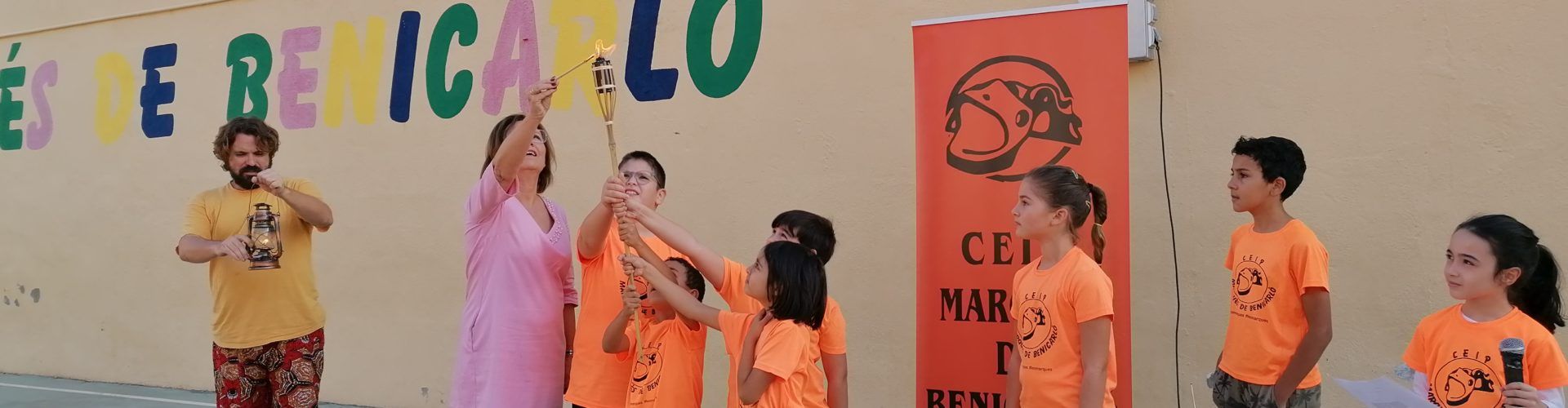 Els centres educatius de Benicarló celebren el Nou d’Octubre amb el tradicional Correllengua
