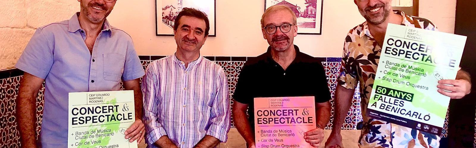 Els 50 anys de les Falles de Benicarló comencen amb un concert-espectacle amb 200 músics