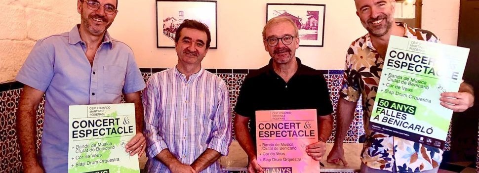 Els 50 anys de les Falles de Benicarló comencen amb un concert-espectacle amb 200 músics