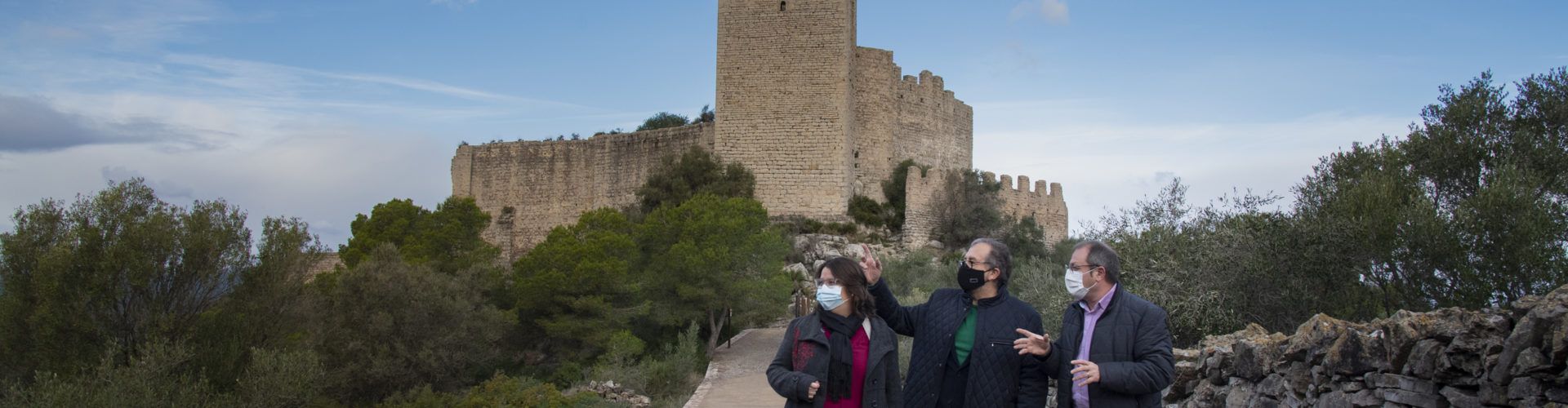 L’alcalde de Santa Magdalena aplaudeix la millora de l’accés al Castell per part de Diputació