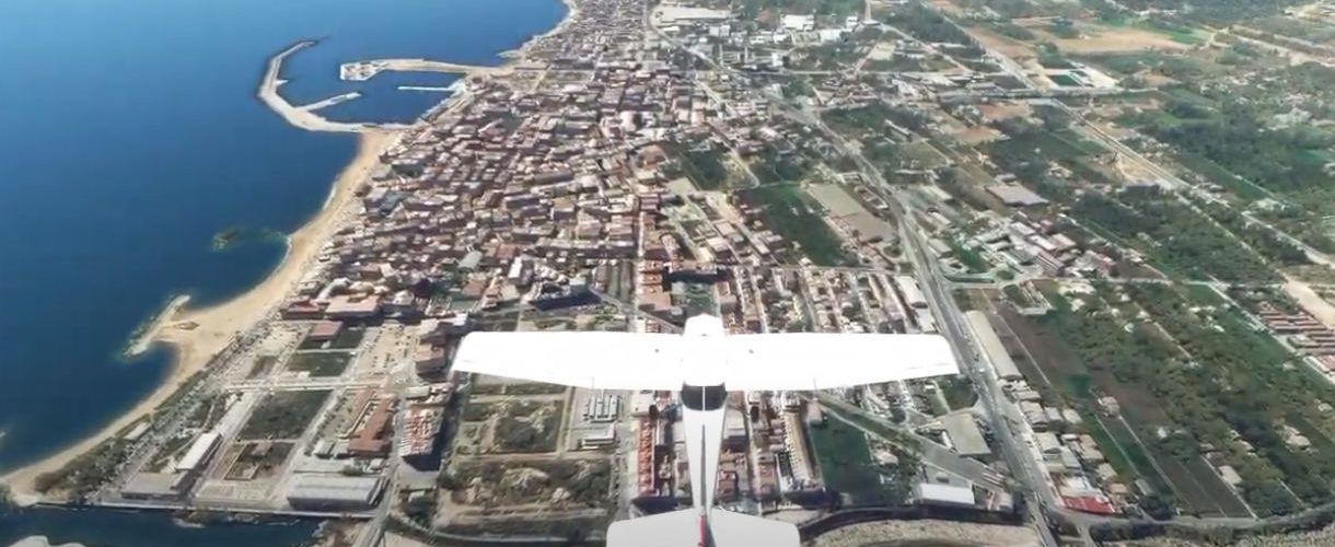 Vídeos de vuelos “casi reales” con un simulador