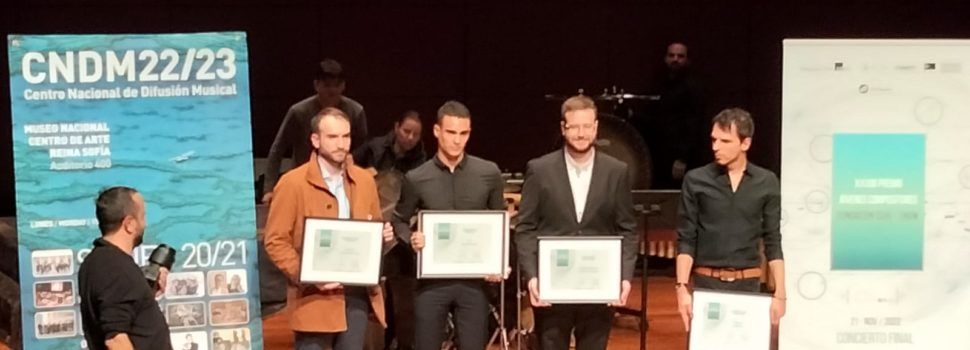 El músic canareu Juan Antonio Serrano rep a Madrid el tercer premi del concurs de composició de la SGAE