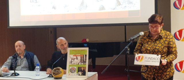 El gran paleontòleg Francisco Ortega, a la Fundació Caixa Vinaròs
