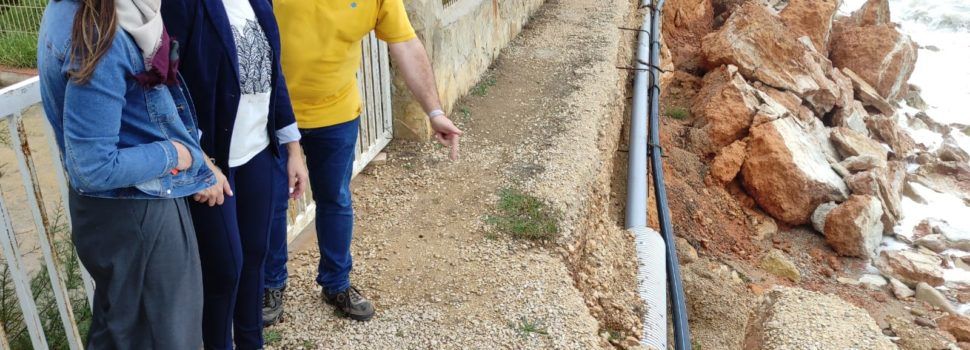 El PPCS exigeix a Vinaròs la protecció per a una costa en regressió que amenaça els habitatges