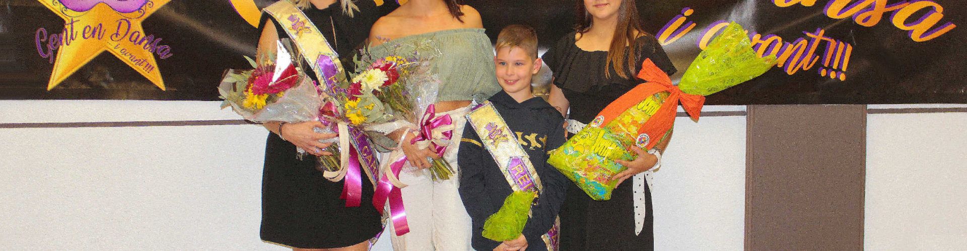 Jénnifer Senén y Erik Rubio, reina y rey infantil 2023 de la comparsa “Gent en Dansa”