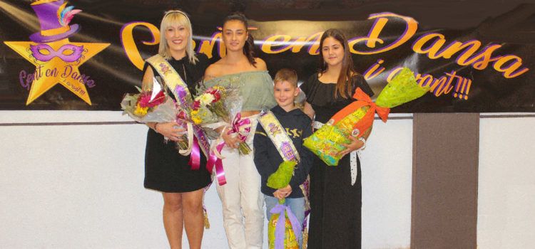 Jénnifer Senén y Erik Rubio, reina y rey infantil 2023 de la comparsa “Gent en Dansa”