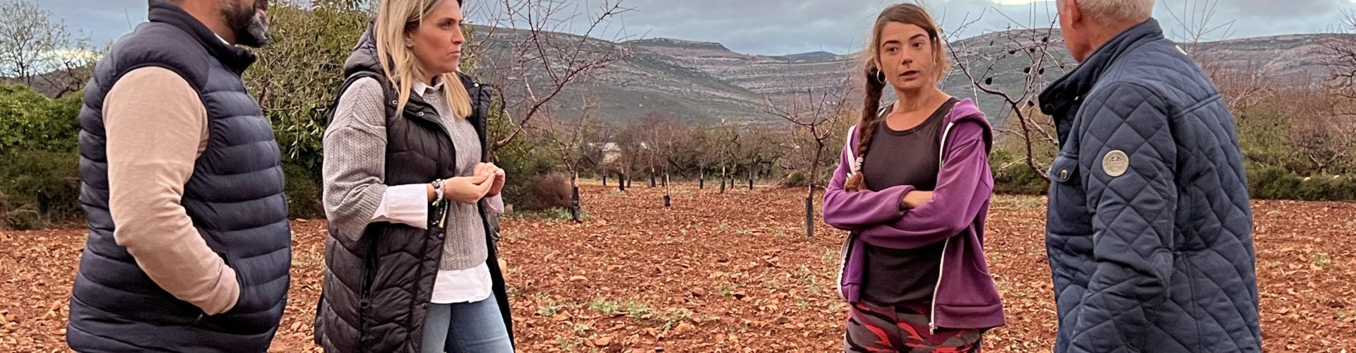 Marta Barrachina reclama en Albocàsser apoyo y ayudas directas para la agricultura en el interior de Castellón