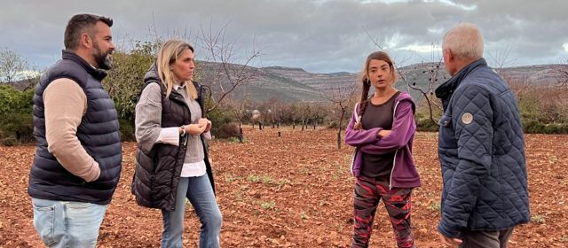 Marta Barrachina reclama en Albocàsser apoyo y ayudas directas para la agricultura en el interior de Castellón