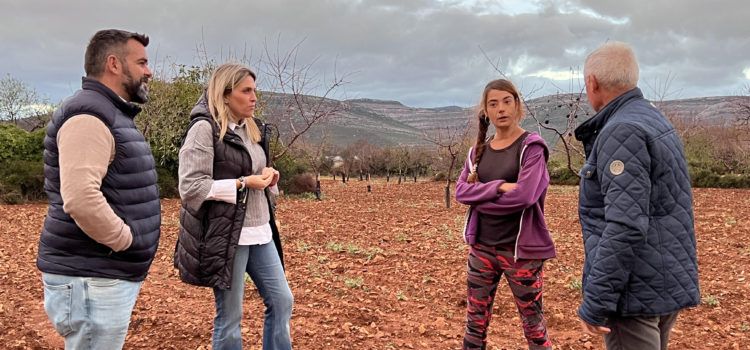 Marta Barrachina reclama en Albocàsser apoyo y ayudas directas para la agricultura en el interior de Castellón