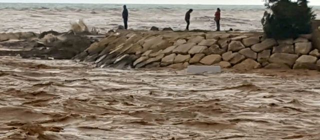 El Cervol arrossega una nevera fins a la mar