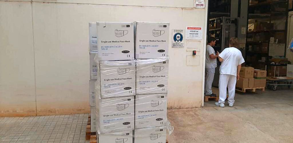 La Diputació dona 360.000 màscares quirúrgiques als hospitals de la sanitat pública, com el de Vinaròs
